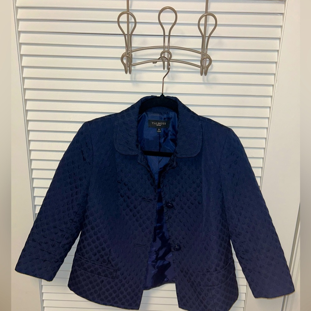 Talbots Navy Blue Blazer